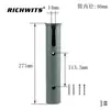 Richwits Plástico de Nylon Enlace Único Cañero para Caña de Pescar Cañero de Goma para Bote Yate Cañero para Caña de Pescar Soporte para Caña de Pescar Marina