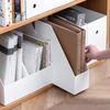 Caixa Organizadora de Mesa para Home Office Porta-Arquivos Organizador Caixa de Arquivos A4 Japonesa Caixa de Armazenamento Inclinada para Livros