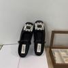 Zapatos de Cuero Versátiles Estilo Francés con Suela Blanda para Faldas, Nuevos Zapatos Mary Jane Planos para Mujer Estilo Británico Otoño e Invierno 2025