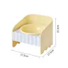 Mesa de comedor para mascotas, cuenco para gato de acero inoxidable color macarrón, cuenco elevado protector del cuello del gato, mesa de alimentación para perros antideslizante de gran capacidad
