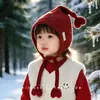Chapéu de Lã Tricotado Infantil de Inverno Quente Espesso à Prova de Vento, Lindo e Adorável Chapéu de Lã para Menina Bebê ao Ar Livre