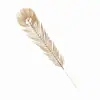 39cm Hojas de Pavo Real con Polvo Dorado Accesorios Navideños Decoraciones para Árbol de Navidad Decoraciones para el Hogar