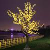 Lâmpada LED Simulação de Árvore de Flor de Cerejeira Internet Iluminação Comemorativa Festival Decoração de Gramado Lâmpada de Árvore de Flor de Pessegueiro Chen Mei Luminosa Lâmpada de Árvore Modelo Lâmpada