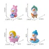 Nuevo producto transfronterizo: adorables patitos amarillos de figurilla, accesorios de decoración DIY para escenas de diorama en miniatura, pequeños adornos de escritorio