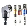 Varilla Adaptadora para Destornillador Eléctrico con Vástago Hexagonal de 1/4", Cabeza Cuadrada de 1/2", Juego de Adaptadores de Esquina con Socket de 3/8", Colorido