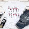 Camiseta de manga corta para mujer 2023 moda estampada manga corta independiente de pie camiseta básica de manga corta para mujer Cuello redondo