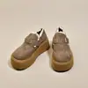 Zapatos cerrados estilo Birkenstock con plataforma, que aumentan la altura, para mujer, nuevos mocasines Otoño/Verano 2026, adecuados para mujeres bajitas, zapatos casuales, zapatos estilo Birkenstock, zapatos de vestir