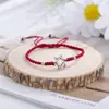 Pulsera tejida a mano de Paz y Alegría Estrella de Seis Puntas de Plata Cuerda de Mano de Nicho Pulsera de Regalo de Cumpleaños para Pareja Novia Mujer