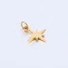 Acero Inoxidable Meteoro Ocho Quemadores Estrella de Seis Puntas Joyería Accesorios DIY Acero de Titanio Anillo de Agujero Único Estrella Colgante Pequeño Colgante
