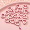 Nuevo producto 2022 Halo amor hueco cuentas de cerámica DIY joyería hecha a mano flor esmalte cuentas de porcelana pulsera Accesorios Venta al por mayor