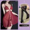 Lingerie Sexy com Decote Profundo em V e Design Vazado, Abertura na Virilha, Camisola Transparente, Roupa de Dormir Quente e Sedutora, Estilo Abstinence Qqny para Mulheres