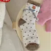 Calcetines para Casa Espesos de Terciopelo de Coral con Puntos Calcetines para Dormir de Mujer No Sueltan Pelo Calcetines de Media Caña Calcetines para el Piso de Mujer