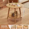 Mesa redonda com pernas de madeira maciça Mesa de jantar Nova cor de nogueira chinesa Aluguel de sala Pequeno apartamento Mesa e cadeira doméstica Mesa de jantar redonda