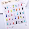 Accesorios Populares de Dibujos Animados Transfronterizos con Forma de Corazón para Uñas de Gato Kt, Lindos Accesorios Duales de Color con Forma de Corazón de Hello Kitty Usables para Uñas y Aretes