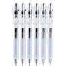 Pluma Gel Tipo Presión Punta Fina Agpj0601 Agarre Nube Pluma Negra Secado Rápido Escritura Suave para Estudiantes