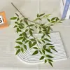 Simulación Hojas Planas de Nandina Hojas Falsas Planta de Interior en Maceta Decoración Adorno Planta Verde Falsa Decoración Paisajismo