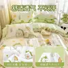 Juego de cuatro piezas de ropa de cama desechable para hotel: sábana, funda de edredón, funda de almohada y protector de colchón, para viajes y viajes de negocios, ropa de cama comprimida y portátil