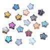 10 Estrellas Pentagonales de Vidrio Multicolor Chapado Color Aurora Cristales Mágicos Cuentas Accesorios de Material para Pulsera DIY Hecha a Mano