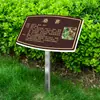 Placa de Introdução de Planta Placa de Árvore Parque Escolar Aço Inoxidável Haste de Inserção no Solo Placa de Informação de Plantio de Árvores Introdução de Árvore