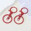 Llavero de Cierre de Langosta de Aleación Pintado de Colores Juego de Tres Piezas Accesorios para Joyería DIY Colgante para Llavero Muñeca Encanto