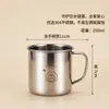 Vaso de Agua de Acero Inoxidable 316 para Niños con Tapa, Vaso de Aprendizaje para Bebé, Vaso de Leche para Jardín de Infancia, Vaso de Dibujos Animados Anticaídas
