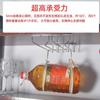 Estante colgante de acero inoxidable para copas de vino, decoración del hogar, mueble para vinos, estante para tazas, estante para vinos, estante colgante para copas de vino al revés para el hogar, plateado