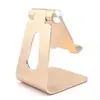 Soporte universal de aleación de aluminio para teléfonos móviles y tabletas, plegable y portátil, adecuado como regalo, soporte metálico de un solo pliegue para escritorio, se puede imprimir con logo