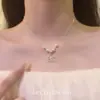 Novo Colar de Flor Vazada para Mulheres, Estilo Coreano e Japonês, Luxo Leve, Estilo Ins, Corrente Simples para Clavícula, Corrente de Pescoço Versátil de Nicho Atacado
