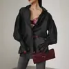 Camisa elegante de manga acampanada estilo francés FCB para mujer, top transpirable de Tencel de corte holgado para el verano 2026