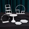 Soporte de exhibición para decoración de mesa de postres de boda de estilo europeo, bandeja para pasteles, ideal para comidas frías, pausas para el té, puesto de refrigerios para el té de la tarde