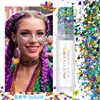 Bastón de Brillo Corporal para Festival de Carnaval Transfronterizo, Bastón de Brillo para Rostro, Sombra de Ojos con Brillo de Sirena, Maquillaje con Brillo Holográfico