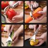 Faca de Descascar Aço Inoxidável 304 Faca Doméstica para Frutas Planeador Raspador Multifuncional de Legumes para Cozinha Descascador de Batatas