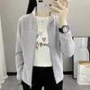 Chamarra de Felpa para Mujer 2025 Nueva Cálida Otoño e Invierno Casual con Forro de Felpa Engrosada Polar Doble Cara Cuello Alto Sudadera para Mujer