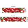 Banner de Natal Transfronteiriço Festa de Feriado Jantar de Festa Evento Decoração Interna Externa Suprimentos Tecido para Pendurar na Cena