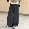 Pantalones de Chándal Anchos Sueltos para Niños, Nuevo Estilo Otoño 2026, Pantalones Curvos Casuales Unisex, Pantalones Largos Cálidos Versátiles Gris Oscuro