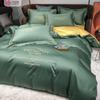 Jielia juego de ropa de cama de boda de cuatro piezas algodón de boda algodón colcha rojo grande sábana funda de edredón juego de tres piezas