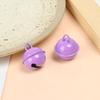 22mm Sino Metálico Pequeno Pintado Colorido Doce Acessórios para Chaveiro Acessórios de Natal Sino Colorido para Animal de Estimação DIY