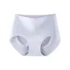 Ropa Interior Fina Transpirable de Seda Helada de Cintura Alta sin Marcas para Mujer, Levanta Abdomen y Cadera, Antibacteriana, con Refuerzo de Algodón Puro, para Verano
