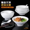 Tazón de melamina para ramen vajilla de porcelana de imitación plástico blanco picante caliente Tazón Grande restaurante tazón para sopa tazón para polvo palillos tazón restaurante de fideos tazón especial