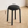 Nuevo Modelo 2026 Taburete Redondo de Plástico Blando Acolchado de Doble Capa, Cómodo y Apilable, Adecuado para Uso Doméstico, Cómodo para Sentarse Largo Tiempo, Taburete para Invitados de Mesa de Comedor