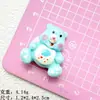 Oso de color de dibujos animados material para funda de teléfono diy resina de pegamento de crema caja de almacenamiento de joyas accesorios de parche al por mayor