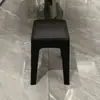 Banqueta plástica espessa para uso doméstico, extra grossa, moderna e simples, empilhável, confortável para sentar por longos períodos, banqueta redonda alta