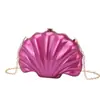 2024 Nuevo Bolso de Concha Personalidad Natural Multicolor Bolso de Noche Bolso de Mano Cadena Transfronteriza Bolso de Hombro Cruzado para Mujer
