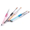 Bolígrafo de arte de uñas de fábrica transfronterizo al por mayor, bolígrafo de fototerapia con luz de diamante de alta calidad, bolígrafo para pintar colores, bolígrafo para hacer flores, traje de 5 piezas en stock