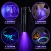Linterna de aleación de aluminio con luz violeta de 9 LED, lámpara de detección de agente fluorescente ultravioleta para billetes, venta directa de fábrica.