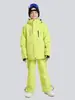 Conjunto de Traje de Esquí Kuangjian para Niños y Niñas, Impermeable y Cálido de Invierno para Exteriores, Espesado, Ropa para Snowboard y Esquí