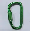 Hebilla de montañismo tipo D de alta calidad, 8 cm, con cierre, con tuerca de suspensión rápida, hebilla de mochila de aleación de aluminio.