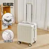 Nuevo Modelo 2024 Maleta Pequeña de 18 pulgadas Ligera Maleta de Ruedas Marco de Aluminio Cerradura de Combinación Maleta de Viaje para Mujeres y Hombres, Equipaje de Mano 20