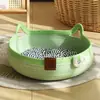 Nido para Gatos, Nido Tejido Universal para Mascotas para Todas las Estaciones, Tablero Rascador para Gatos, Resistente a los Arañazos, Resistente al Desgaste, No Suelta Pelo, Lavable, Nido Fresco de Verano, Nido para Dormir