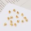 Colar de Cobre Banhado a Ouro Real com Conservação de Cor 18K Fecho de Botão Pulseira Artesanal DIY Fecho de Fechamento Fecho de Posição de Panela de Pressão